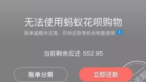 支付宝借呗逾期花呗能用吗，怎么还？