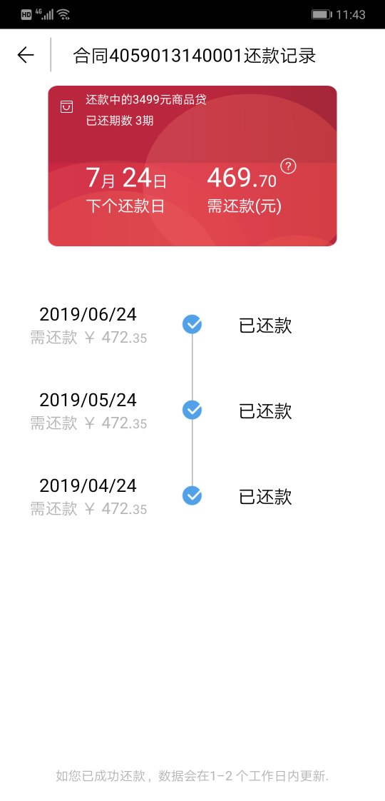 华信财贷款逾期一天，如何解决？