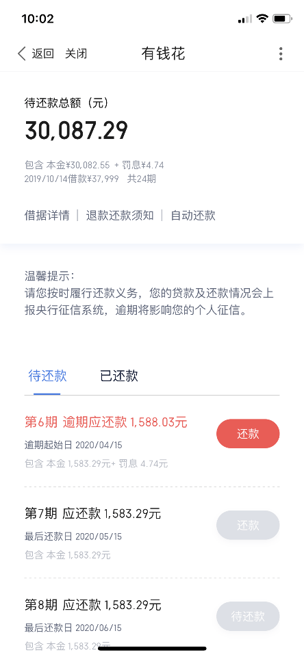 名校贷协商还款的有吗