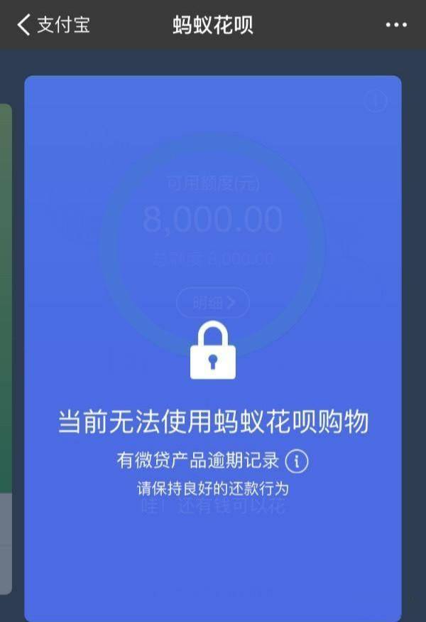 花呗还完了怎么还显示逾期记录，还能用吗？