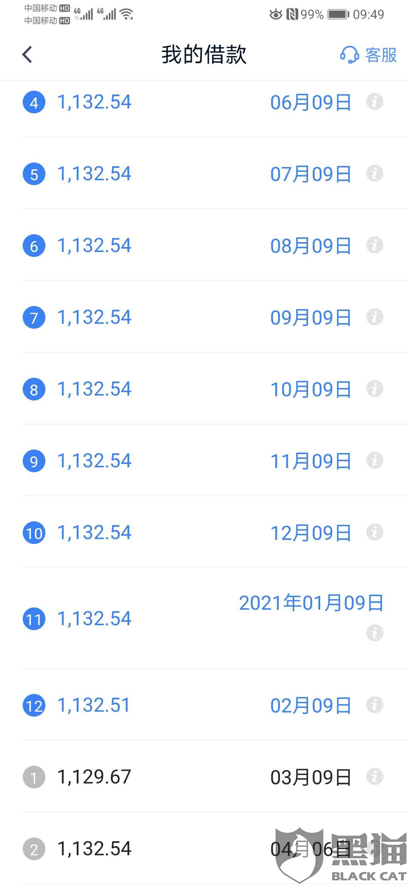 什么网贷能分成48期还本金