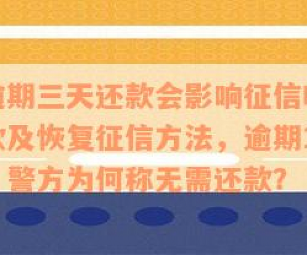 安逸花逾期之后钱还上多久可以正常使用，消除征信需要多久