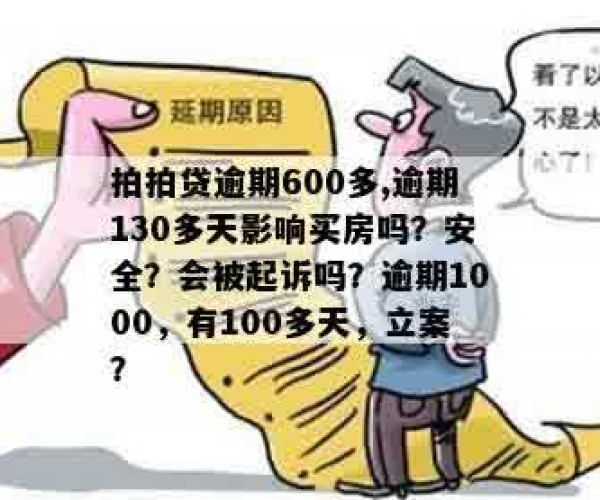 拍拍贷逾期600元怎么办，逾期130多天影响买房吗