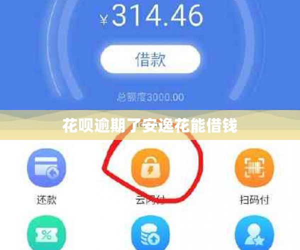 花呗逾期了安逸花能借钱