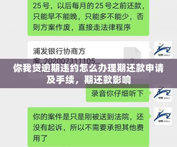 你我贷逾期违约怎么办理期还款申请及手续，期还款影响