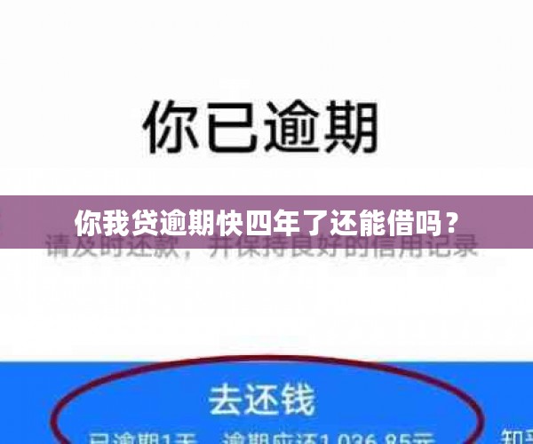 你我贷逾期快四年了还能借吗？