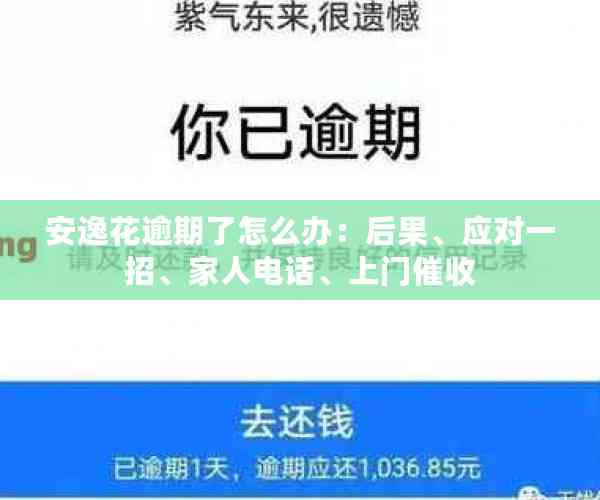 安逸花逾期了怎么办：后果、应对一招、家人电话、上门催收