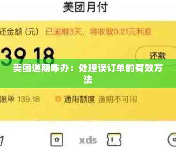 美团逾期咋办：处理误订单的有效方法