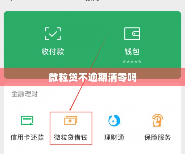 微粒贷不逾期清零吗