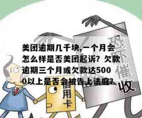 美团欠5000逾期三个多月会不会被告上法庭