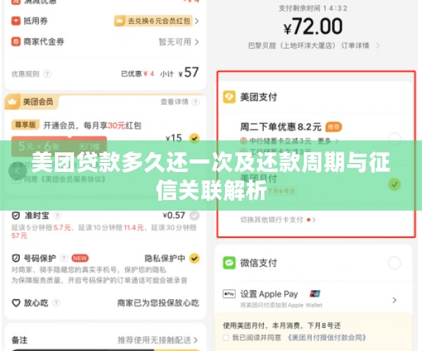 美团贷款多久还一次及还款周期与征信关联解析