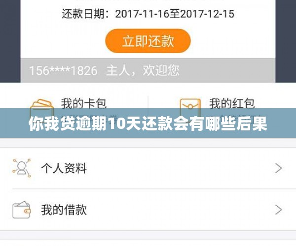 你我贷逾期10天还款会有哪些后果