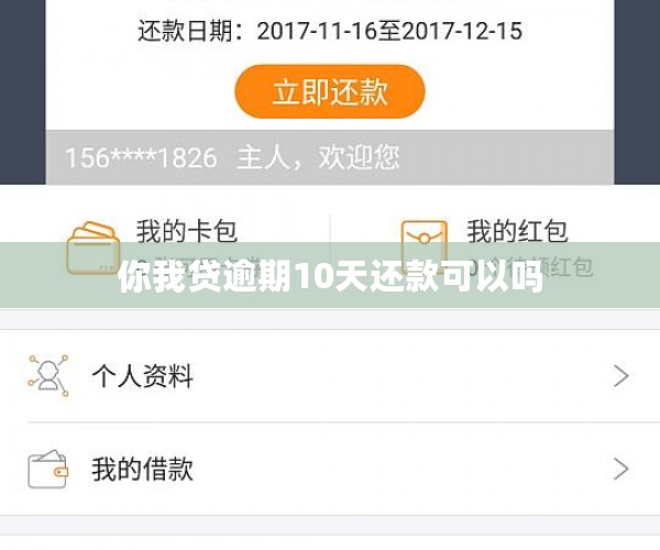 你我贷逾期10天还款可以吗