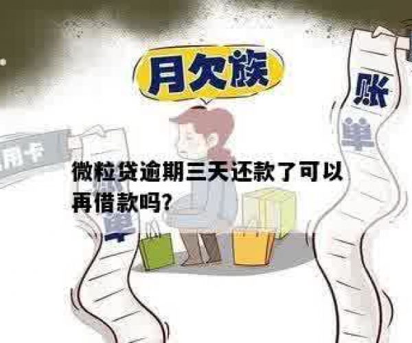 微粒贷逾期3天还能再次借款吗？逾期后如何操作？