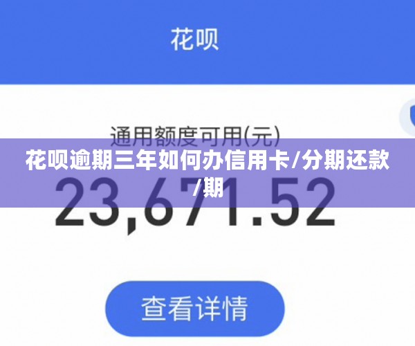 花呗逾期三年如何办信用卡/分期还款/期