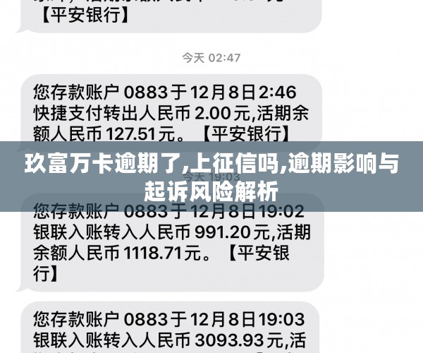 玖富万卡逾期了,上征信吗,逾期影响与起诉风险解析