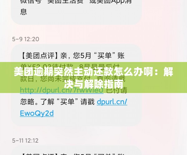 美团逾期突然主动还款怎么办啊：解决与解除指南