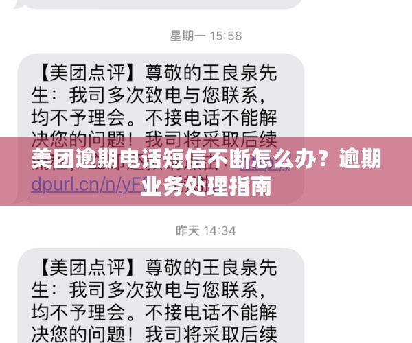 美团逾期电话短信不断怎么办？逾期业务处理指南