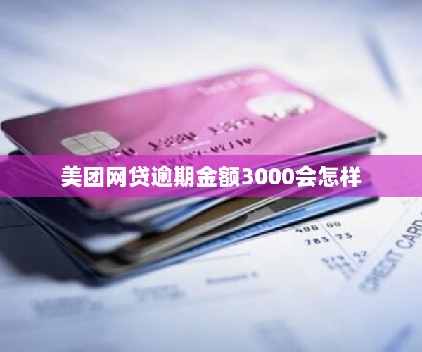 美团网贷逾期金额3000会怎样