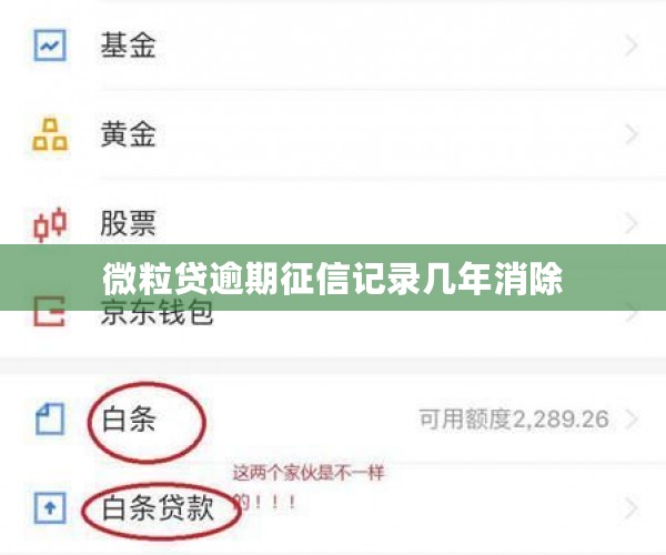 微粒贷逾期征信记录几年消除