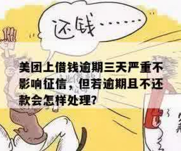 美团借钱逾期3天后的处理及征信影响