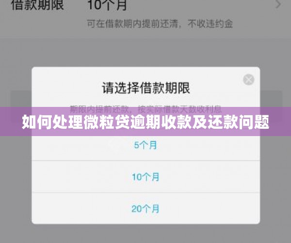 如何处理微粒贷逾期收款及还款问题
