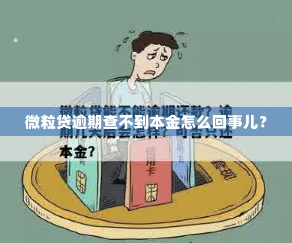 微粒贷逾期查不到本金怎么回事儿？