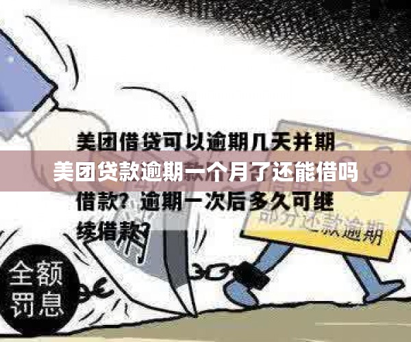 美团贷款逾期一个月了还能借吗