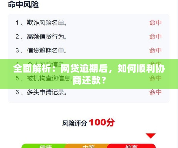 全面解析：网贷逾期后，如何顺利协商还款？
