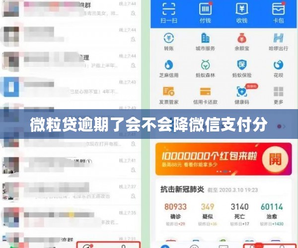 微粒贷逾期了会不会降微信支付分