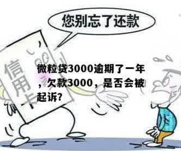 微粒贷逾期300块,逾期74天欠款3000,会被起诉吗