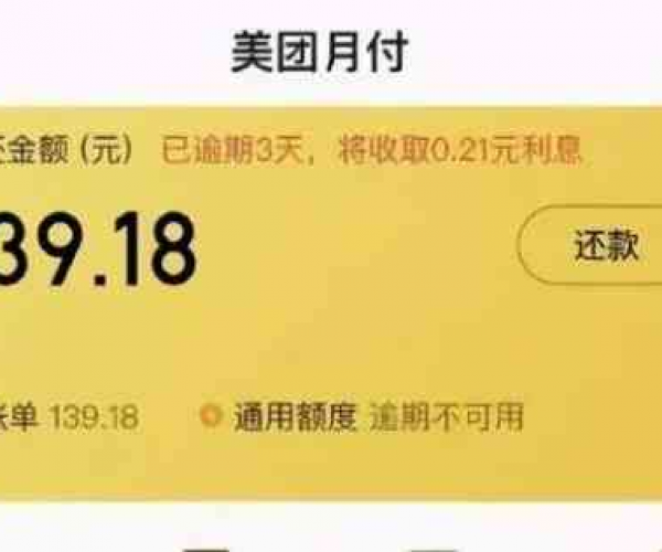 美团生活费逾期7天多久可以再借