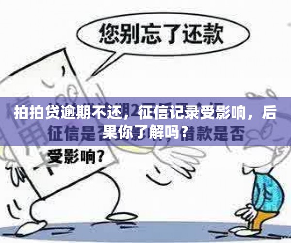 拍拍贷逾期不还，征信记录受影响，后果你了解吗？