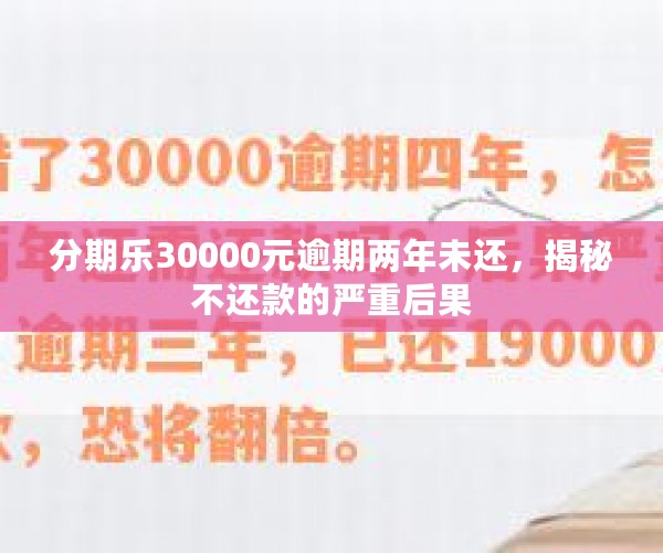 分期乐30000元逾期两年未还，揭秘不还款的严重后果