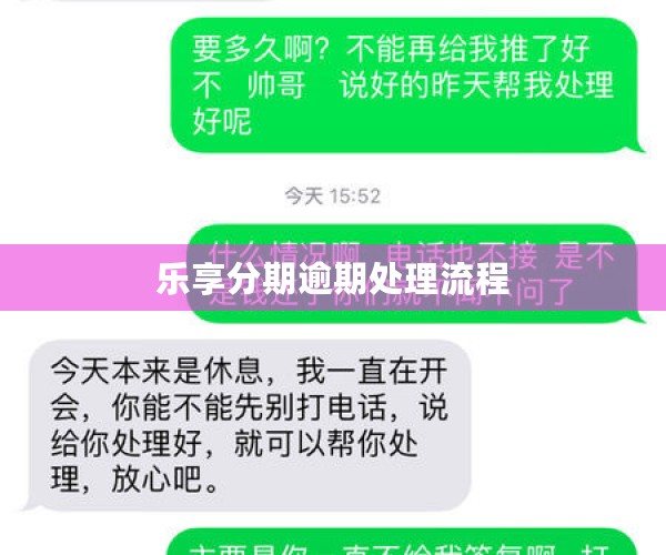 乐享分期逾期处理流程