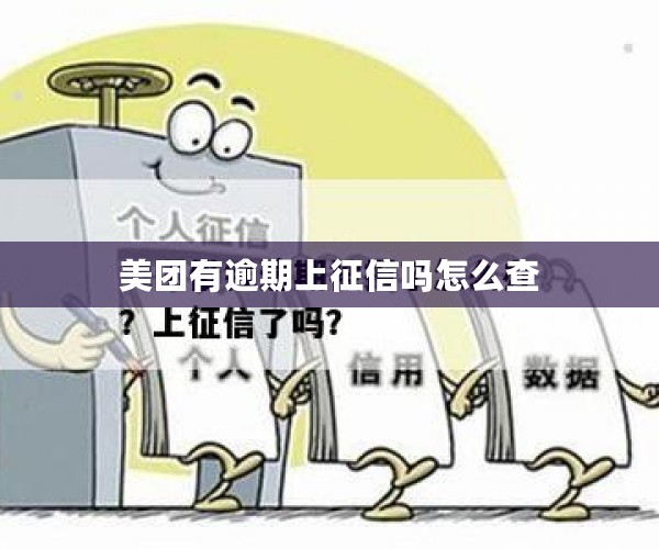 美团有逾期上征信吗怎么查