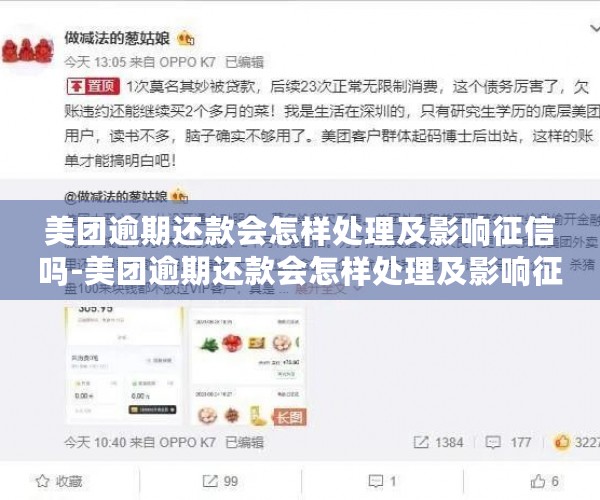 美团逾期还款会怎样处理及影响征信吗-美团逾期还款会怎样处理及影响征信吗知乎