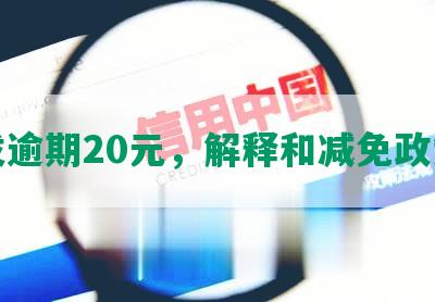 发逾期20元，解释和减免政策