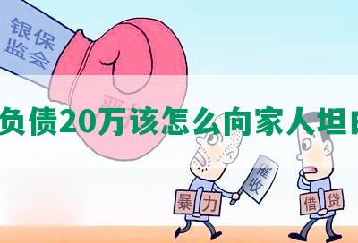 又负债20万该怎么向家人坦白？