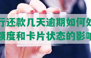 民生银行还款几天逾期如何处理及对信用卡额度和卡片状态的影响？