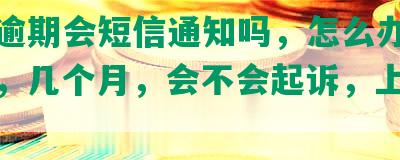 兴业逾期会短信通知吗，怎么办，怎么查，几个月，会不会起诉，上门找人