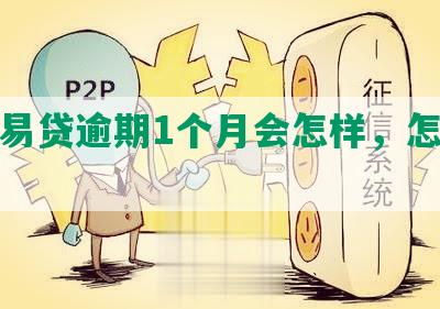 民生易贷逾期1个月会怎样，怎么办？