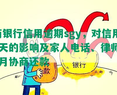 招商银行信用逾期sgy，对信用逾期2天的影响及家人电话、律师函、9个月协商还款