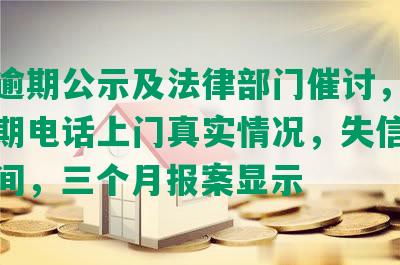 浦发逾期公示及法律部门催讨，三个月逾期电话上门真实情况，失信被执行时间，三个月报案显示