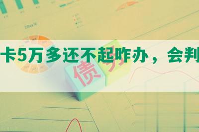 信用卡5万多还不起咋办，会判刑吗？