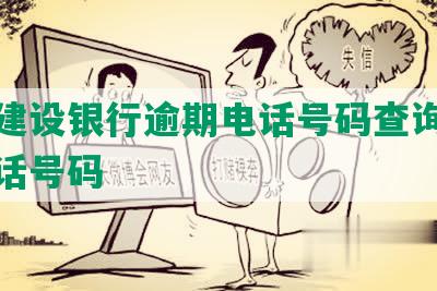 中国建设银行逾期电话号码查询及催款电话号码