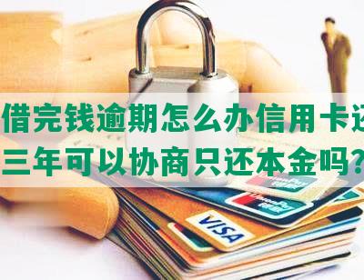 国美借完钱逾期怎么办信用卡还款，逾期三年可以协商只还本金吗？