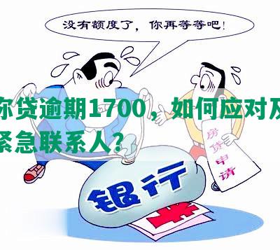 邮你贷逾期1700，如何应对及联系紧急联系人？