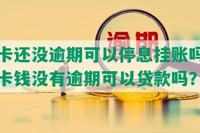 信用卡还没逾期可以停息挂账吗，欠信用卡钱没有逾期可以贷款吗？