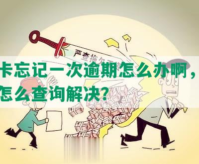 信用卡忘记一次逾期怎么办啊，一年未还怎么查询解决？